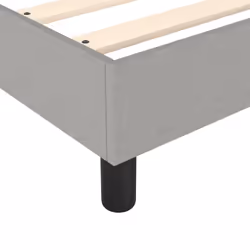 vidaXL Bed Frame Bedroom Mattress Foundation Platform Bed Base Bedstead Fabric - light grey, 180 x 200 cm - Additional view 6