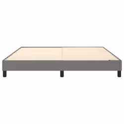 vidaXL Bed Frame Bedroom Mattress Foundation Platform Bed Base Bedstead Fabric - dark grey, 180 x 200 cm - Additional view 4