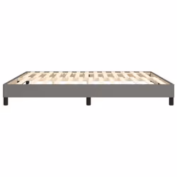 vidaXL Bed Frame Bedroom Mattress Foundation Platform Bed Base Bedstead Fabric - dark grey, 180 x 200 cm - Additional view 5
