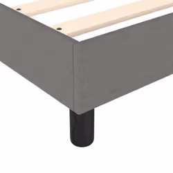 vidaXL Bed Frame Bedroom Mattress Foundation Platform Bed Base Bedstead Fabric - dark grey, 180 x 200 cm - Additional view 6