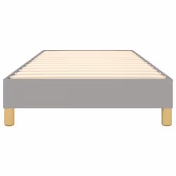 vidaXL Box Spring Bed Frame Bedroom Bed Base Bedstead Upholstered Bed Fabric - light grey - Additional view 4