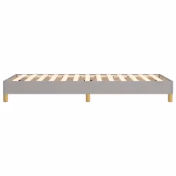 vidaXL Box Spring Bed Frame Bedroom Bed Base Bedstead Upholstered Bed Fabric - light grey - Additional view 5