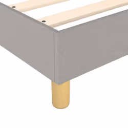 vidaXL Box Spring Bed Frame Bedroom Bed Base Bedstead Upholstered Bed Fabric - light grey - Additional view 6