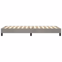 vidaXL Box Spring Bed Frame Bedroom Bed Base Bedstead Upholstered Bed Velvet - light grey - Additional view 5