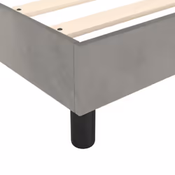 vidaXL Box Spring Bed Frame Bedroom Bed Base Bedstead Upholstered Bed Velvet - light grey - Additional view 6