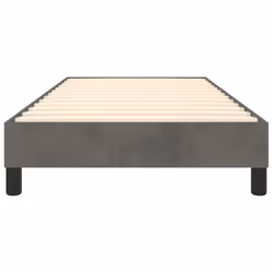 vidaXL Box Spring Bed Frame Bedroom Bed Base Bedstead Upholstered Bed Velvet - dark grey - Additional view 4