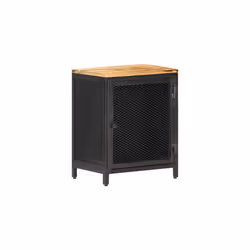 vidaXL Solid Rough Mango Wood Bedside cabinet Nightstand Bedside Table