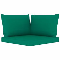 vidaXL Chair Cushion 3 Pcs Water Repellent Outdoor Pallet Cushion Seat Cushion Sofa Pad for Garden Patio Furniture Green O ...