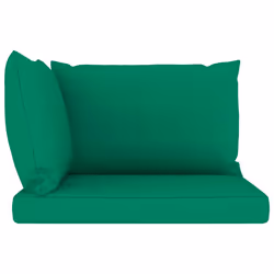 vidaXL Chair Cushion 3 Pcs  Water Repellent Outdoor Pallet Cushion  Seat Cushion Sofa Pad for Garden Patio Furniture  Green Oxford Fabric