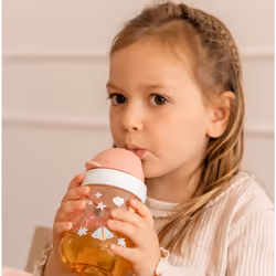 â Straw Cup Mio â Toddler Straw Cup from 9 Months â Leak-Proof Drinking Bottle for Toddlers - Dishwasher-Safe & BPA-Free â 300 ml â Flowers