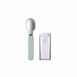 â Folding Spoon Ellipse â Reusable Spoon to Go â Foldable Spoon for Yoghurt Cup â Cutlery for Travel - Including Stor ...