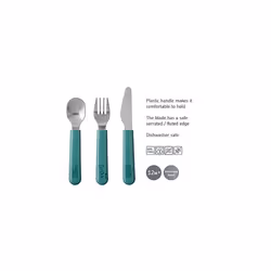 â Children's Cutlery 3-Piece Set Mepal Mio â Children's Flatware â Child-Friendly Utensils from 12 Months - Including Knife, Fork & Spoon â