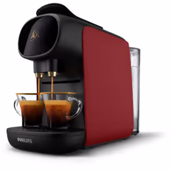 L’OR Sublime LM9012/50 Capsule coffee machine, Capsule coffee machine, 0.8 L, Coffee capsule, 1450 W, Black, Red