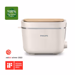 Philips 5000 series Eco Conscious Edition HD2640/11 Toaster, 2 slice(s), White, Buttons, Rotary, 830 W, 0.85 m, 285 mm