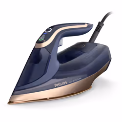Philips Azur 8000 Series DST8050/20 Steam Iron, Steam iron, SteamGlide Elite soleplate, 3 m, 260 g/min, Blue, Gold, 85 g/min
