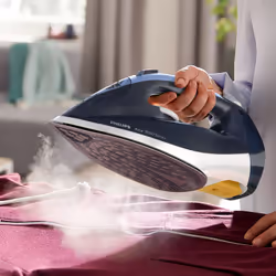 Philips 7000 series DST7030/20 iron Dry & Steam iron SteamGlide Plus soleplate 2800 W Blue - Additional view 7