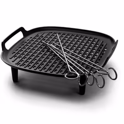 Philips Airfryer Accessory HD9959/00 Grill Kit XXL, Grill bottom & skewers, Philips, HD9285, HD963X, HD965X, HD975X, HD976X, ...