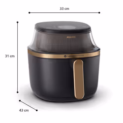 Philips 3000 series NA332/00 fryer Single 6.2 L Stand-alone 1700 W Hot air fryer Black - Additional view 8