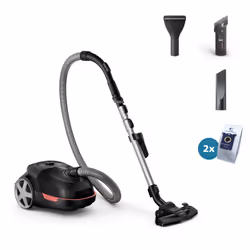 Philips 5000 series XD5123/10, 900 W, Cylinder vacuum, Dry, Dust bag, 4 L, HEPA, Micro