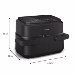 Philips 1000 series NA150/00 fryer Double 7.1 L 2450 W Hot air fryer Black - Additional view 3