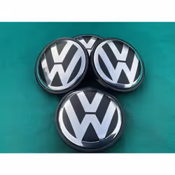 VW Alloy Wheel 65mm Centre Caps - 4x caps - Free Postage