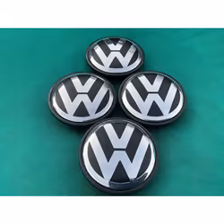 VW Alloy Wheel 65mm Centre Caps - 4x caps - Free Postage
