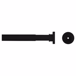 Sealskin Telescopic Shower Curtain Rod Extendable Shower Curtain Pole Black