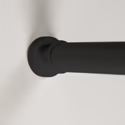Sealskin Telescopic Shower Curtain Rod Extendable Shower Curtain Pole Black