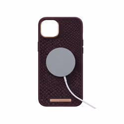 Njord byELEMENTS Salmon Leather Magsafe Case - iPhone 14 Plus - Rust