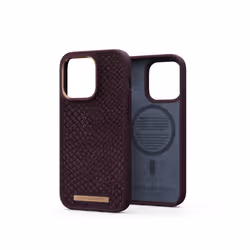 Njord byELEMENTS Salmon Leather Magsafe Case - iPhone 14 Pro - Rust, Cover, Apple, iPhone 14 Pro, 15.5 cm (6.1"), Red