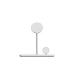 LINQ byELEMENTS 3in1 Qi2 Wireless Charging Stand, Indoor, AC, Wireless charging, Silver, White