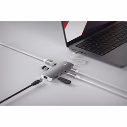 LINQ byELEMENTS 8in1 Pro Studio USB-C 10Gbps Multiport Hub with PD, 8K HDMI and 2.5Gbe Ethernet - Additional view 8