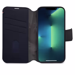 Decoded Leather Detachable Wallet Apple iPhone 14 Pro Steel Blue