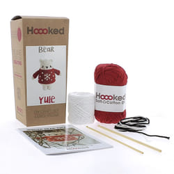 Hoooked Amigurumi DIY Kit W/Eco Barbante Yarn-Winter Bear Yule PAK346