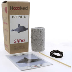 Hoooked Amigurumi DIY Kit W/Eco Barbante Yarn-Dolphin Sado PAK353