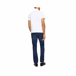 Tommy Hilfiger Mens Polo Shirts 1985 Cotton T-Shirt - White, 2XL
