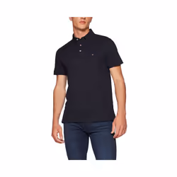 Tommy Hilfiger Mens Polo Shirts 1985 Cotton T-Shirt - Navy, S