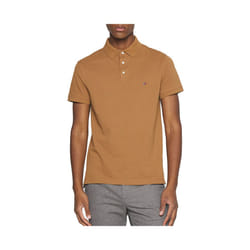 Tommy Hilfiger Mens Polo Shirts 1985 Cotton T-Shirt - Beige, L