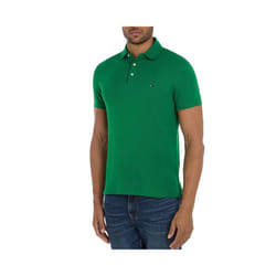 Tommy Hilfiger Mens Polo Shirts 1985 Cotton T-Shirt - Green, 2XL