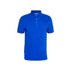 Tommy Hilfiger Mens Polo Shirts 1985 Cotton T-Shirt - Royal Blue, XS