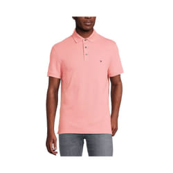 Tommy Hilfiger Mens Polo Shirts 1985 Cotton T-Shirt - Peach, XL