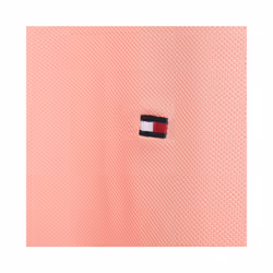 Tommy Hilfiger Mens Polo Shirts 1985 Cotton T-Shirt - Peach, 2XL