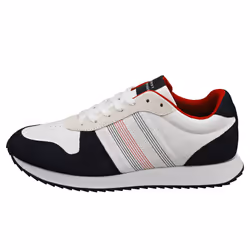 Tommy Hilfiger Runner Evo Mix Stitch Mens Casual Trainers in Desert Sky - 7