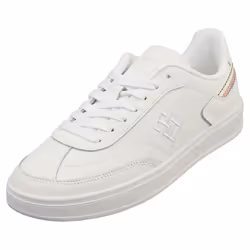 Tommy Hilfiger Heritage Court Sneaker Stripes Womens Casual Trainers in White - 7.5