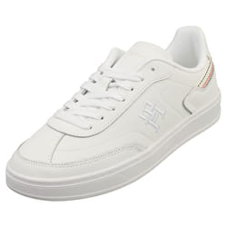 Tommy Hilfiger Heritage Court Sneaker Stripes Womens Casual Trainers in White - 7.5