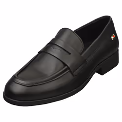 Tommy Hilfiger Flag Classic Womens Loafer Shoes in Black - 7