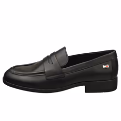 Tommy Hilfiger Flag Classic Womens Loafer Shoes in Black - 7
