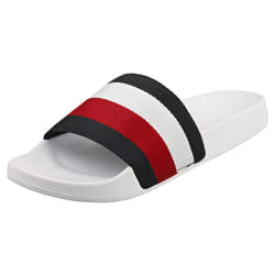 Tommy Hilfiger Essential Corp Womens Slide Sandals in Red White Blue - 4