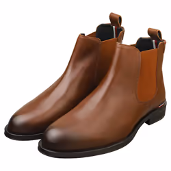 Tommy Hilfiger Core Mens Chelsea Boots in Cognac - 8