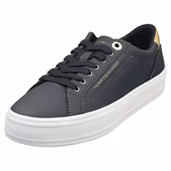 Tommy Hilfiger Essential Vulc Sneaker Womens Casual Trainers in Space Blue - 7